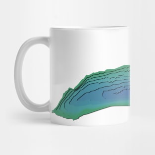 Lake Ontario Topographical Map Mug